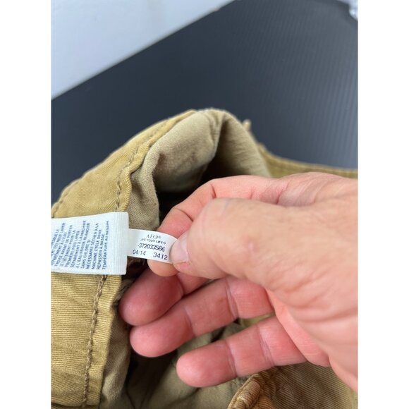 American Eagle Boys Sz 28 Slim Straight Khaki Chino Pants Flat Front 26” inseam - Picture 11 of 12